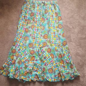 Ruffled  Cotton Skirt